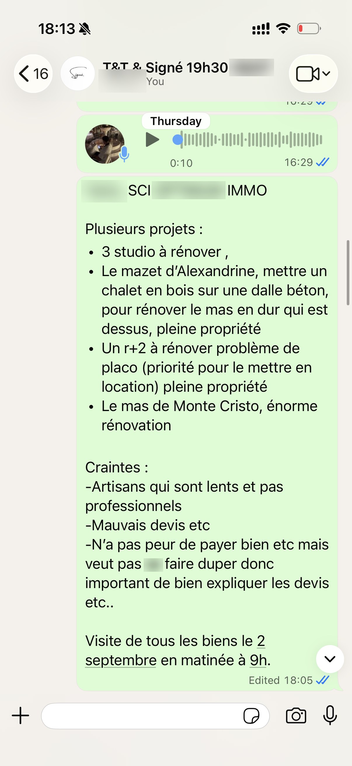 T&T Constructions — Thibaut DOUDEMENT — Plusieurs projets d'un même prospect : studios, chalet bois, mas.